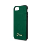 Guess Apple iPhone 7 / 8 / SE2 / SE3 (4.7) Croco hátlapvédő tok zöld (GUHCI8PCUMLCRDG)