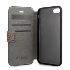 Guess Apple iPhone 7 / 8 / SE2 / SE3 (4.7) 4G oldalra nyíló könyv tok barna (GUFLBKSI84GB)
