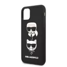 Karl Lagerfeld Apple iPhone 11 Pro Max (6.5) 2019 3D Rubber Heads hátlapvédő tok fekete (KLHCN65IK3DKC)
