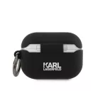 Karl Lagerfeld Apple Airpods Pro szilikon tok fekete (KLACAPSILCHBK)