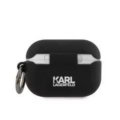   Karl Lagerfeld Apple Airpods Pro szilikon tok fekete (KLACAPSILCHBK)