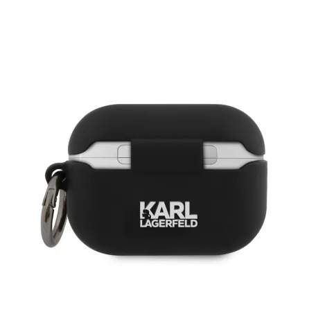 Karl Lagerfeld Apple Airpods Pro szilikon tok fekete (KLACAPSILCHBK)