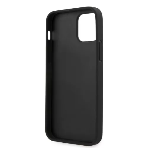 Guess Apple iPhone 12 / 12 Pro 2020 (6.1) 4G Triangle hátlapvédő tok szürke (GUHCP12MPU4GHBK)
