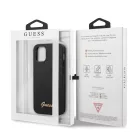 Guess Apple iPhone 12 Mini 2020 (5.4) Iridescent Love hátlapvédő tok fekete (GUHCP12SPUILGBK)