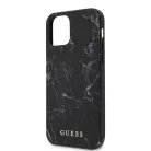 Guess Apple iPhone 12 Pro Max 2020 (6.7) Marble hátlapvédő tok fekete (GUHCP12LPCUMABK)