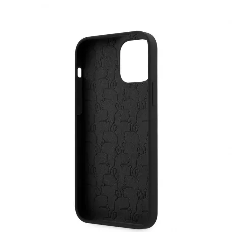 Karl Lagerfeld Apple iPhone 12 Mini 2020 (5.4) hátlapvédő tok fekete (KLHCP12SSLKHBK)