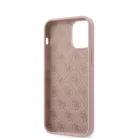 Guess Apple iPhone 12 Mini 2020 (5.4) Metal Triangle hátlapvédő tok Light Pink (GUHCP12SLSTMLP)