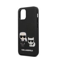   Karl Lagerfeld and Choupette Apple iPhone 12 Mini 2020 (5.4) hátlapvédő tok fekete (KLHCP12SPCUSKCBK)