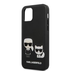   Karl Lagerfeld & Choupette Apple iPhone 12 / 12 Pro 2020 (6.1) hátlapvédő tok fekete (KLHCP12MPCUSKCBK)