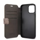 Guess Apple iPhone 12 Pro Max 2020 (6.7) oldalra nyíló könyv tok barna (GUFLBKSP12L4GB)