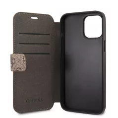   Guess Apple iPhone 12 Pro Max 2020 (6.7) oldalra nyíló könyv tok barna (GUFLBKSP12L4GB)