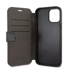 Guess Apple iPhone 12 Pro Max 2020 (6.7) oldalra nyíló könyv tok fekete (GUFLBKSP12L4GG)