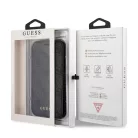 Guess Apple iPhone 12 Pro Max 2020 (6.7) oldalra nyíló könyv tok fekete (GUFLBKSP12L4GG)