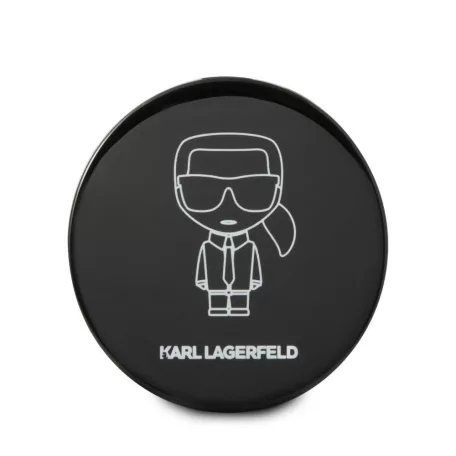 Karl Lagerfeld Apple Airpods Pro szilikon tok fekete külső akkumulátorral (KLBPPBOAPK)