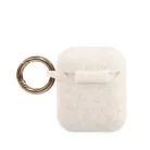 Guess Apple AirPods 1 / 2 szilikon tok fehér (GUACCSILGLWH)