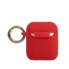 Guess Apple AirPods 1 / 2 szilikon tok piros  (GUACCSILGLRE)