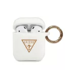Guess Apple AirPods 1 / 2 szilikon tok fehér (GUACA2LSTLWH)