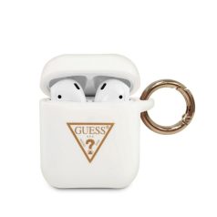 Guess Apple AirPods 1 / 2 szilikon tok fehér (GUACA2LSTLWH)