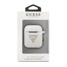 Guess Apple AirPods 1 / 2 szilikon tok fehér (GUACA2LSTLWH)