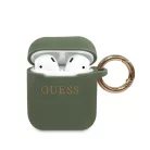 Guess Apple AirPods 1 / 2 szilikon tok khaki (GUACCSILGLKA)