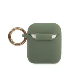 Guess Apple AirPods 1 / 2 szilikon tok khaki (GUACCSILGLKA)