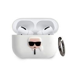   Karl Lagerfeld Apple Airpods Pro szilikon tok fehér (KLACAPSILGLWH)