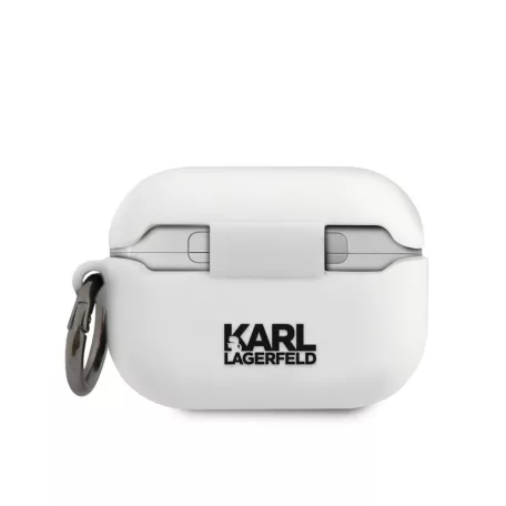 Karl Lagerfeld Apple Airpods Pro szilikon tok fehér (KLACAPSILGLWH)