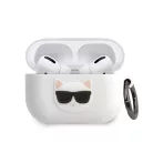 Karl Lagerfeld Apple Airpods Pro szilikon tok fehér (KLACAPSILCHWH)