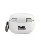 Karl Lagerfeld Apple Airpods Pro szilikon tok fehér (KLACAPSILCHWH)