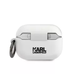   Karl Lagerfeld Apple Airpods Pro szilikon tok fehér (KLACAPSILCHWH)