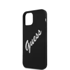Guess Apple iPhone 12 Mini 2020 (5.4) hátlapvédő tok fekete (GUHCP12SLSVSBW)