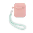 Guess Apple AirPods 1 / 2 szilikon tok pink (GUACA2LSVSPG)