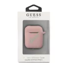 Guess Apple AirPods 1 / 2 szilikon tok pink (GUACA2LSVSPG)