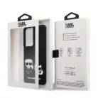 Karl Lagerfeld and Choupette Samsung G998 Galaxy S21 Ultra (2021) hátlapvédő tok fekete (KLHCS21LPCUSKCBK)