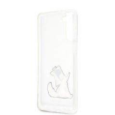   Karl Lagerfeld and Choupette Samsung G995 Galaxy S21 Plus (2021) hátlapvédő tok átlátszó (KLHCS21MCFNRC)