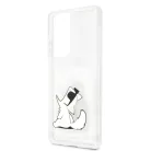 Karl Lagerfeld and Choupette Samsung G998 Galaxy S21 Ultra (2021) hátlapvédő tok átlátszó (KLHCS21LCFNRC)