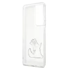 Karl Lagerfeld and Choupette Samsung G998 Galaxy S21 Ultra (2021) hátlapvédő tok átlátszó (KLHCS21LCFNRC)
