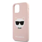 Karl Lagerfeld Choupette Apple iPhone 12 / 12 Pro 2020 (6.1) hátlapvédő tok pink (KLHCP12MSLCHLP)