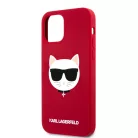 Karl Lagerfeld Choupette Apple iPhone 12 Pro Max 2020 (6.7) hátlapvédő tok piros (KLHCP12LSLCHRE)