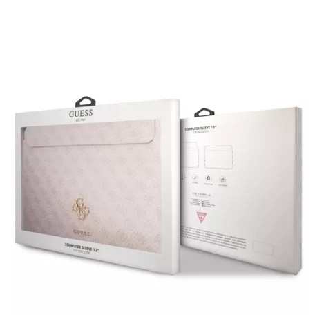 Guess PU 4G Metal Logo notebook tok 13"-ig pink (GUCS13G4GFPI)