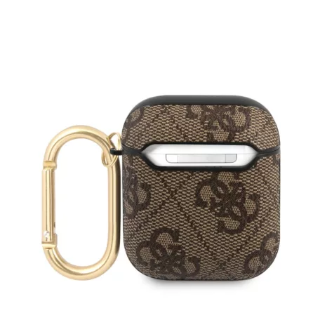 Guess Apple AirPods 1/2 szilikon tok barna (GUA24GSMW)