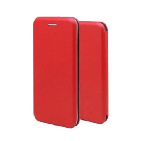 Forcell Elegance Apple iPhone 6/6S oldalra nyíló mágneses könyv tok szilikon belsővel piros