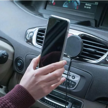 X-Moove univerzális mágneses autós tartó vezeték nélküli (QI) töltéssel, szellőzőre, 10W