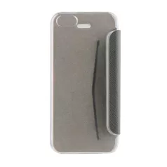   Xqisit Flap Cover Apple iPhone 5G/5S/SE oldalra nyíló mágneses tok átlátszó hátlappal