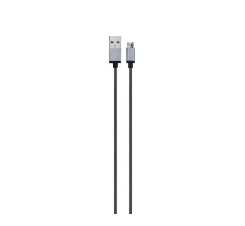 Xqisit dobozos USB - USB-C szövetbevonatos adatkábel 0.8m szürke