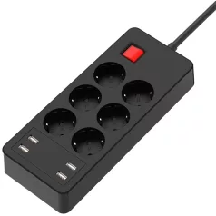   Xqisit multifunkciós hálózati elosztó 4x USB-A csatlakozóval