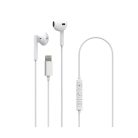 Xqisit fehér sztereo headset lightning csatlakozóval MFI tanúsítvánnyal