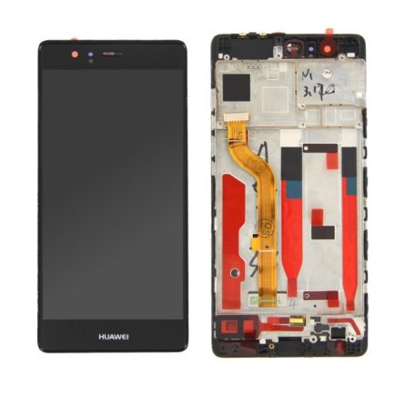 Huawei Ascend P9 (EVA-L09) fekete LCD kijelző érintővel kerettel