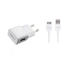   BLISZTERES Samsung EP-TA10EWE fehér gyári töltőfej 2A 10W ET-DQ11Y1WEGWW fehér gyári USB 3.0 adatkábellel 1.0m