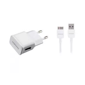   BLISZTERES Samsung EP-TA10EWE fehér gyári töltőfej 2A 10W ET-DQ11Y1WEGWW fehér gyári USB 3.0 adatkábellel 1.0m